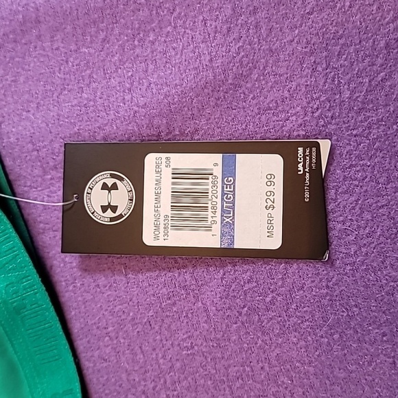 0728. NWTs ~ Under Armour ~ Low Impact ~ Yoga- Pilates-Hiking ~ Removable Pads~ - Picture 7 of 11